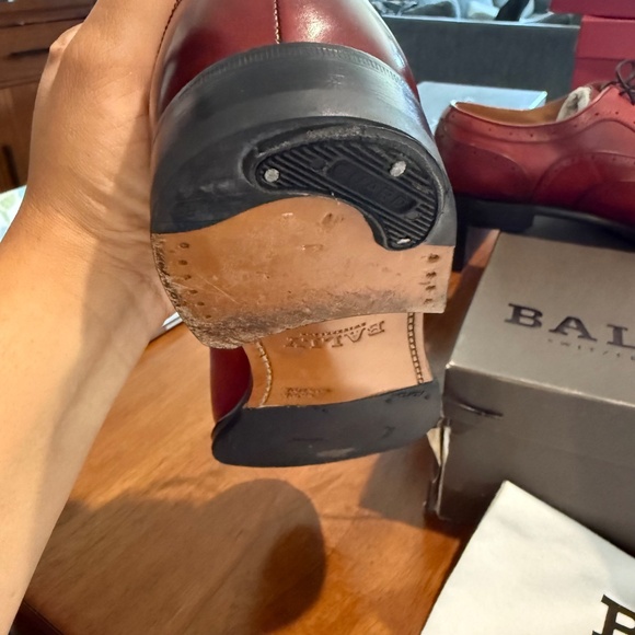 Bally Switzerland Goodyear 10.5 Red Calf Washed Gingo/58 - Picture 5 of 14
